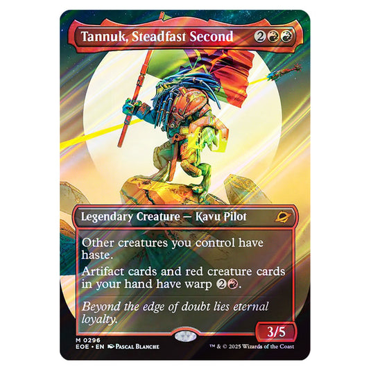 Tannuk, Steadfast Second 0296 card from the Magic The Gathering set Edge of Eternities