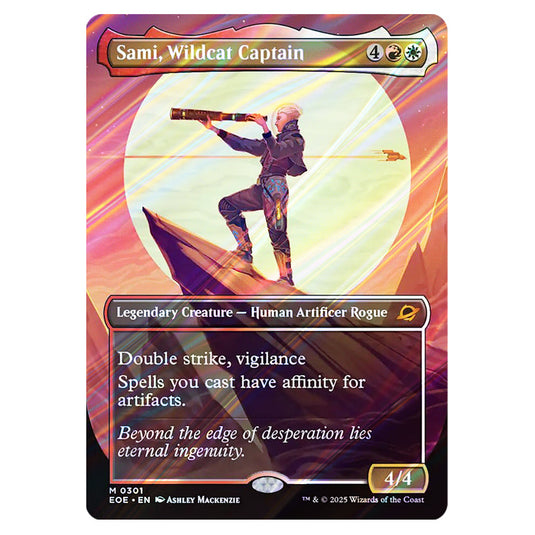 Sami, Wildcat Captain 0301 card from the Magic The Gathering set Edge of Eternities
