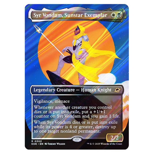 Syr Vondam, Sunstar Exemplar 0302 card from the Magic The Gathering set Edge of Eternities