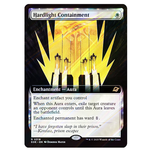 Hardlight Containment 0319 card from the Magic The Gathering set Edge of Eternities