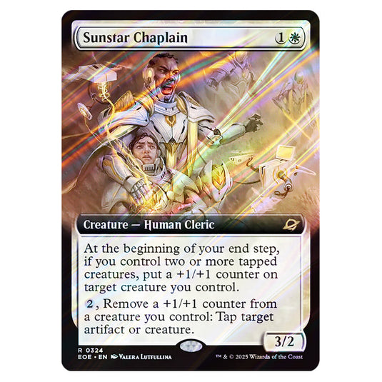 Sunstar Chaplain 0324 card from the Magic The Gathering set Edge of Eternities
