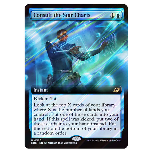Consult the Star Charts 0325 card from the Magic The Gathering set Edge of Eternities
