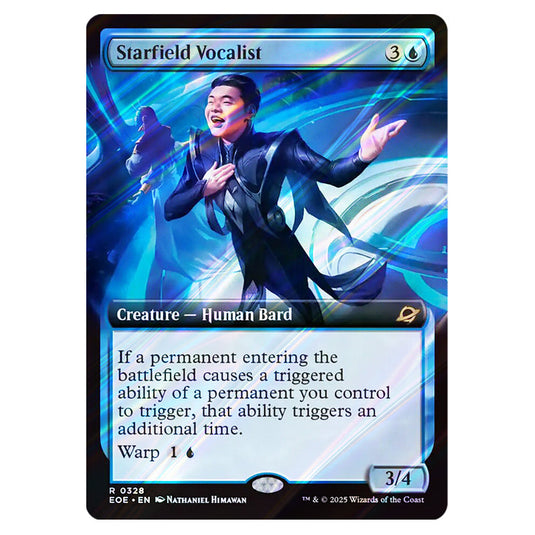 Starfield Vocalist 0328 card from the Magic The Gathering set Edge of Eternities