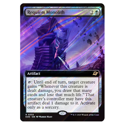 Requiem Monolith 0333 card from the Magic The Gathering set Edge of Eternities