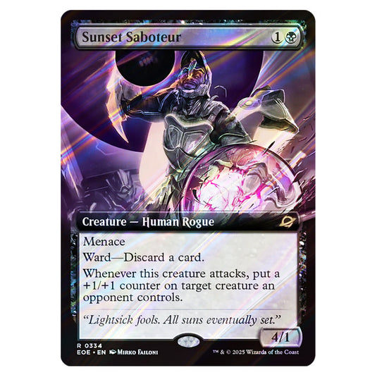 Sunset Saboteur 0334 card from the Magic The Gathering set Edge of Eternities