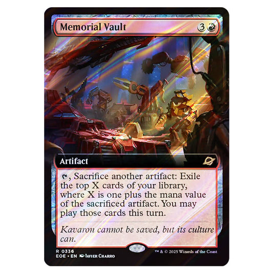 Memorial Vault 0336 card from the Magic The Gathering set Edge of Eternities