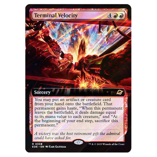 Terminal Velocity 0338 card from the Magic The Gathering set Edge of Eternities