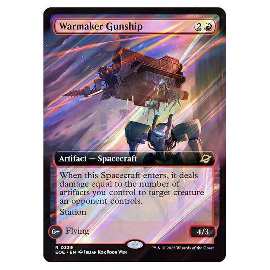 Warmaker Gunship 0339 card from the Magic The Gathering set Edge of Eternities