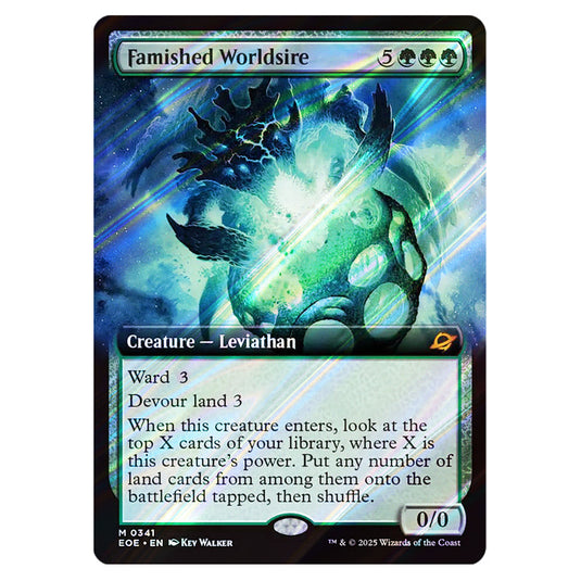 Famished Worldsire 0341 card from the Magic The Gathering set Edge of Eternities