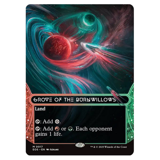 Grove of the Burnwillows 0017 card from the Magic The Gathering set Edge of Eternities - Stellar Sights