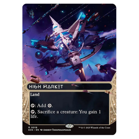 High Market 0018 card from the Magic The Gathering set Edge of Eternities - Stellar Sights
