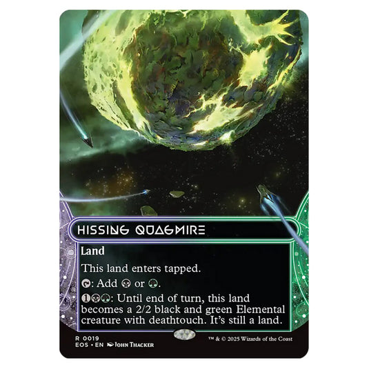 Hissing Quagmire 0019 card from the Magic The Gathering set Edge of Eternities - Stellar Sights