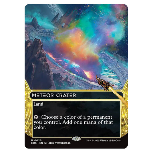 Meteor Crater 0026 card from the Magic The Gathering set Edge of Eternities - Stellar Sights