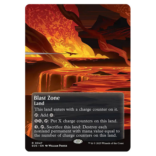 Blast Zone 0047 card from the Magic The Gathering set Edge of Eternities - Stellar Sights