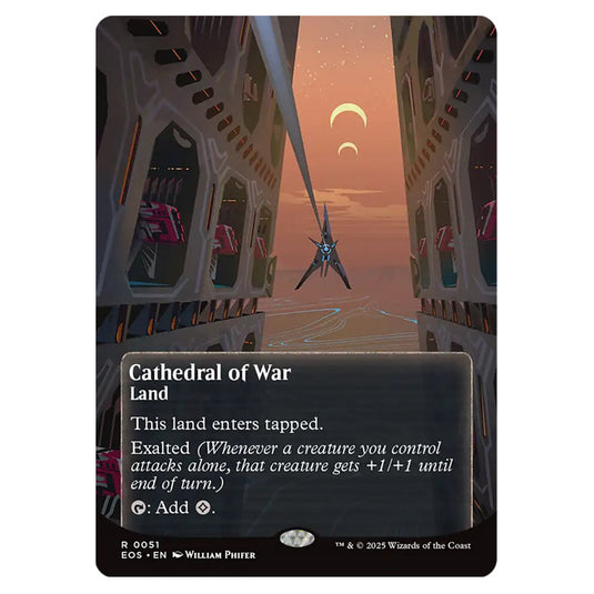 Cathedral of War 0051 card from the Magic The Gathering set Edge of Eternities - Stellar Sights