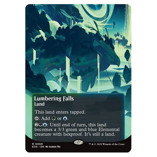Lumbering Falls 0069 card from the Magic The Gathering set Edge of Eternities - Stellar Sights