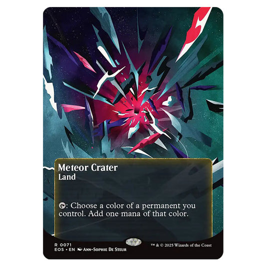 Meteor Crater 0071 card from the Magic The Gathering set Edge of Eternities - Stellar Sights