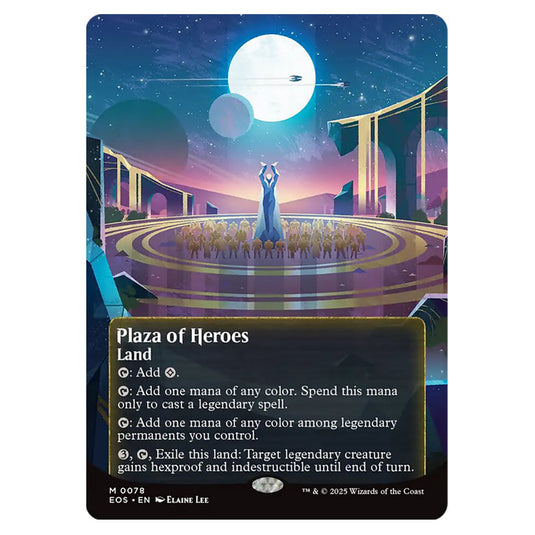 Plaza of Heroes 0078 card from the Magic The Gathering set Edge of Eternities - Stellar Sights