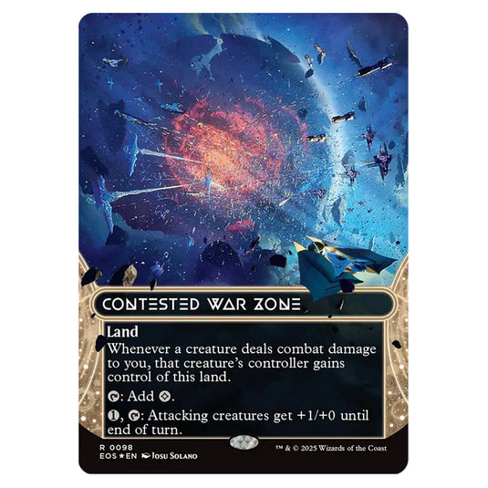 Contested War Zone 0098 card from the Magic The Gathering set Edge of Eternities - Stellar Sights