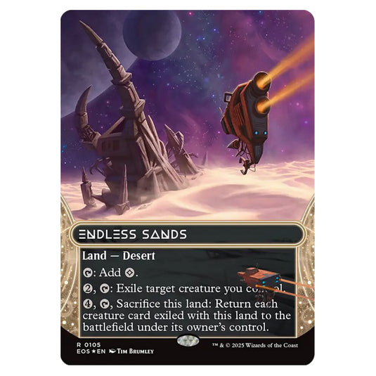 Endless Sands 0105 card from the Magic The Gathering set Edge of Eternities - Stellar Sights