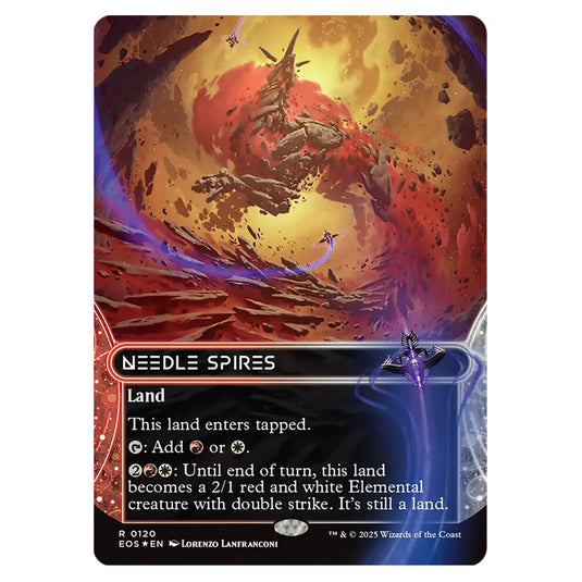 Needle Spires 0120 card from the Magic The Gathering set Edge of Eternities - Stellar Sights