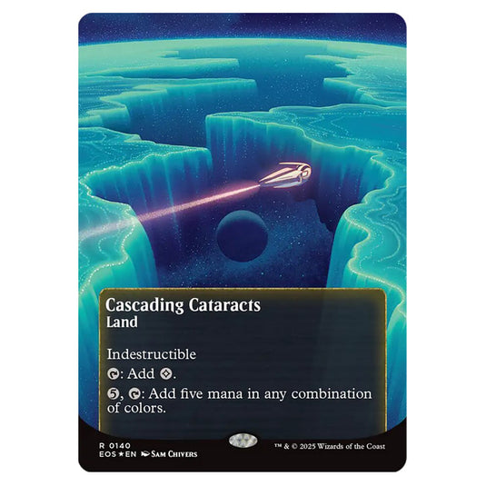 Cascading Cataracts 0140 card from the Magic The Gathering set Edge of Eternities - Stellar Sights