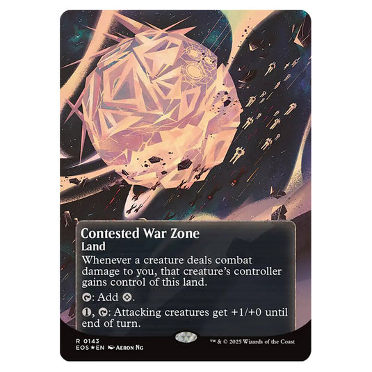 Contested War Zone 0143 card from the Magic The Gathering set Edge of Eternities - Stellar Sights