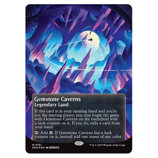 Gemstone Caverns 0151 card from the Magic The Gathering set Edge of Eternities - Stellar Sights