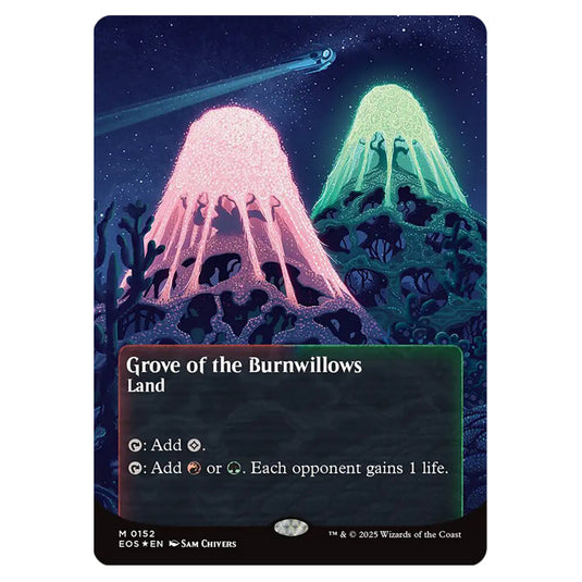Grove of the Burnwillows 0152 card from the Magic The Gathering set Edge of Eternities - Stellar Sights