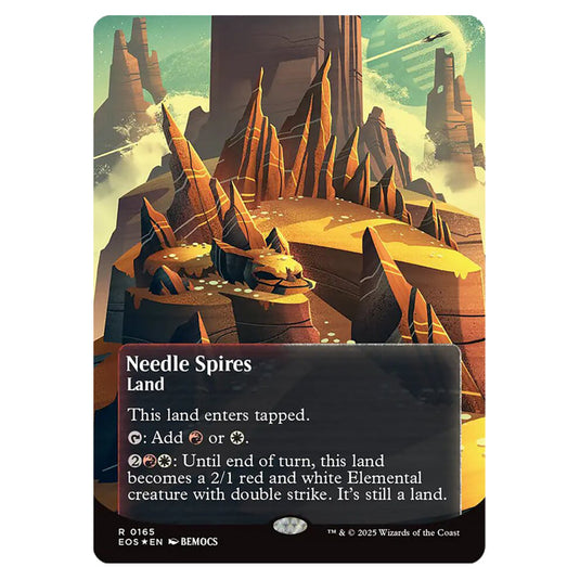 Needle Spires 0165 card from the Magic The Gathering set Edge of Eternities - Stellar Sights