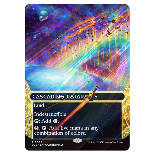 Cascading Cataracts 0005 card from the Magic The Gathering set Edge of Eternities - Stellar Sights