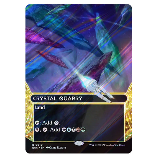 Crystal Quarry 0010 card from the Magic The Gathering set Edge of Eternities - Stellar Sights