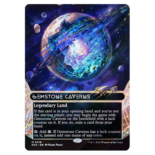 Gemstone Caverns 0016 card from the Magic The Gathering set Edge of Eternities - Stellar Sights