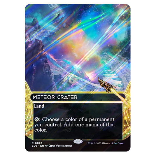 Meteor Crater 0026 card from the Magic The Gathering set Edge of Eternities - Stellar Sights