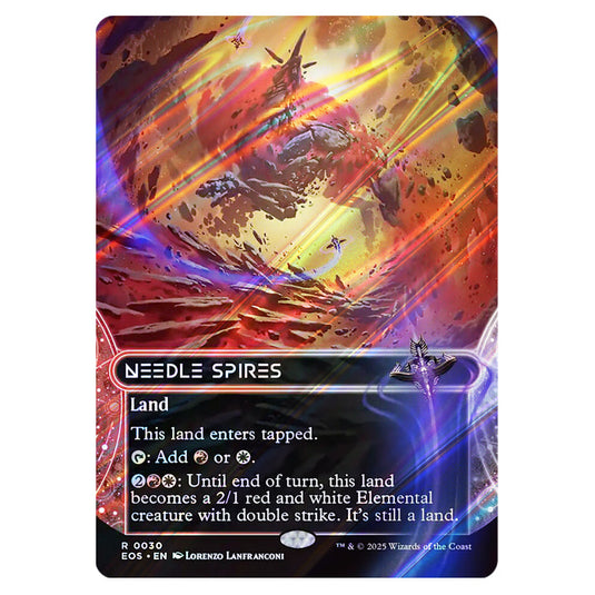 Needle Spires 0030 card from the Magic The Gathering set Edge of Eternities - Stellar Sights