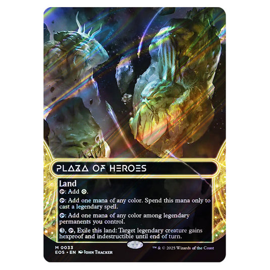 Plaza of Heroes 0033 card from the Magic The Gathering set Edge of Eternities - Stellar Sights