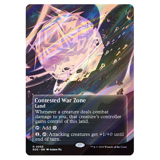 Contested War Zone 0053 card from the Magic The Gathering set Edge of Eternities - Stellar Sights