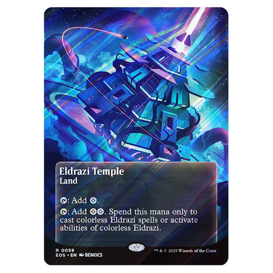 Eldrazi Temple 0059 card from the Magic The Gathering set Edge of Eternities - Stellar Sights