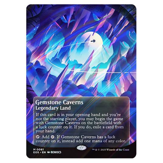 Gemstone Caverns 0061 card from the Magic The Gathering set Edge of Eternities - Stellar Sights