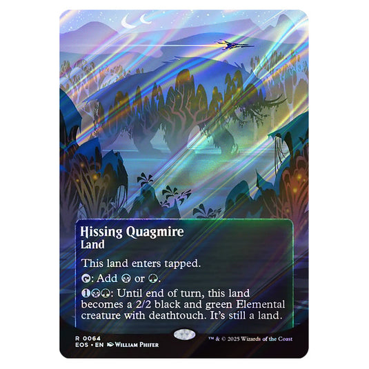 Hissing Quagmire 0064 card from the Magic The Gathering set Edge of Eternities - Stellar Sights