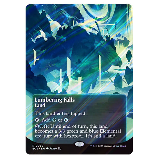 Lumbering Falls 0069 card from the Magic The Gathering set Edge of Eternities - Stellar Sights