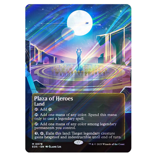 Plaza of Heroes 0078 card from the Magic The Gathering set Edge of Eternities - Stellar Sights