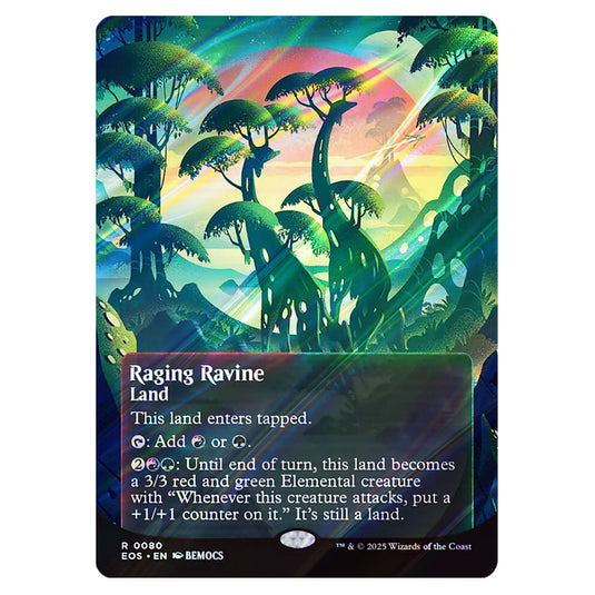 Raging Ravine 0080 card from the Magic The Gathering set Edge of Eternities - Stellar Sights
