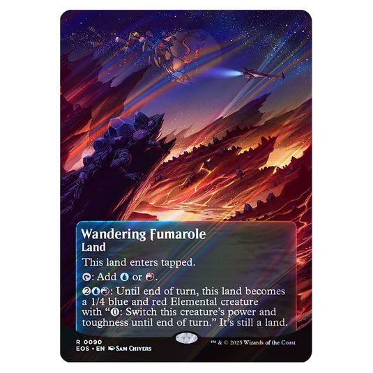 Wandering Fumarole 0090 card from the Magic The Gathering set Edge of Eternities - Stellar Sights