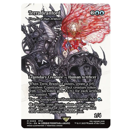 Urza, Lord High Artificer 0005 card from the Magic The Gathering set Universes Beyond - Final Fantasy: Through the Ages