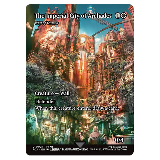Wall of Omens 0027 card from the Magic The Gathering set Universes Beyond - Final Fantasy: Through the Ages