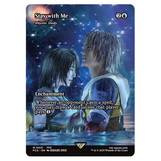 Rhystic Study 0031 card from the Magic The Gathering set Universes Beyond - Final Fantasy: Through the Ages