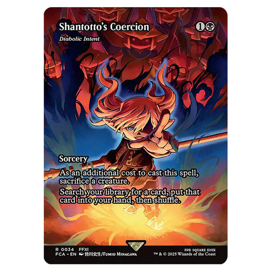 Diabolic Intent 0034 card from the Magic The Gathering set Universes Beyond - Final Fantasy: Through the Ages