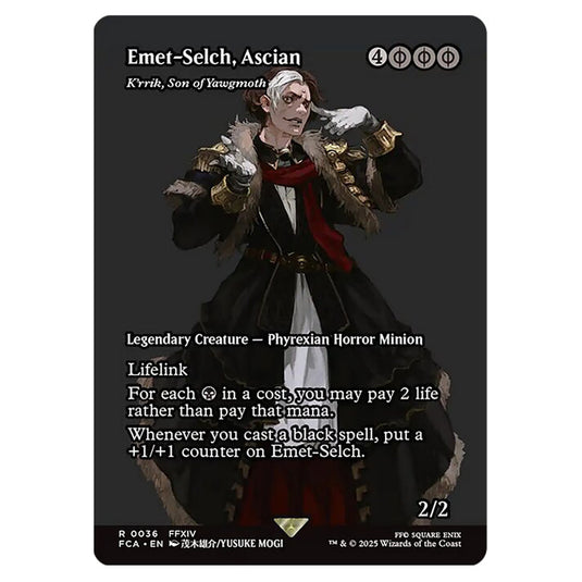 K'rrik, Son of Yawgmoth 0036 card from the Magic The Gathering set Universes Beyond - Final Fantasy: Through the Ages