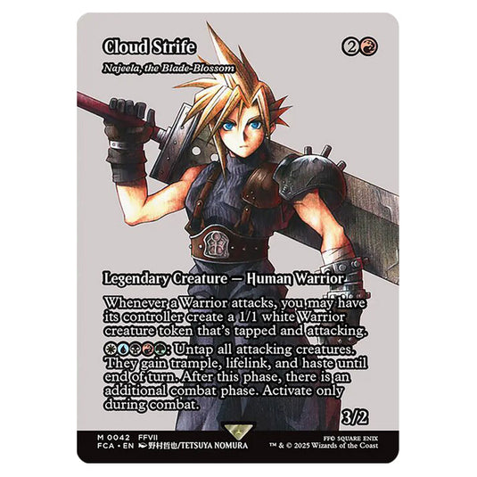 Najeela, the Blade-Blossom 0042 card from the Magic The Gathering set Universes Beyond - Final Fantasy: Through the Ages